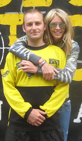 elle macpherson at Delta Force Paintball
