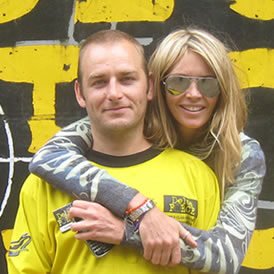 elle macpherson at Delta Force Paintball